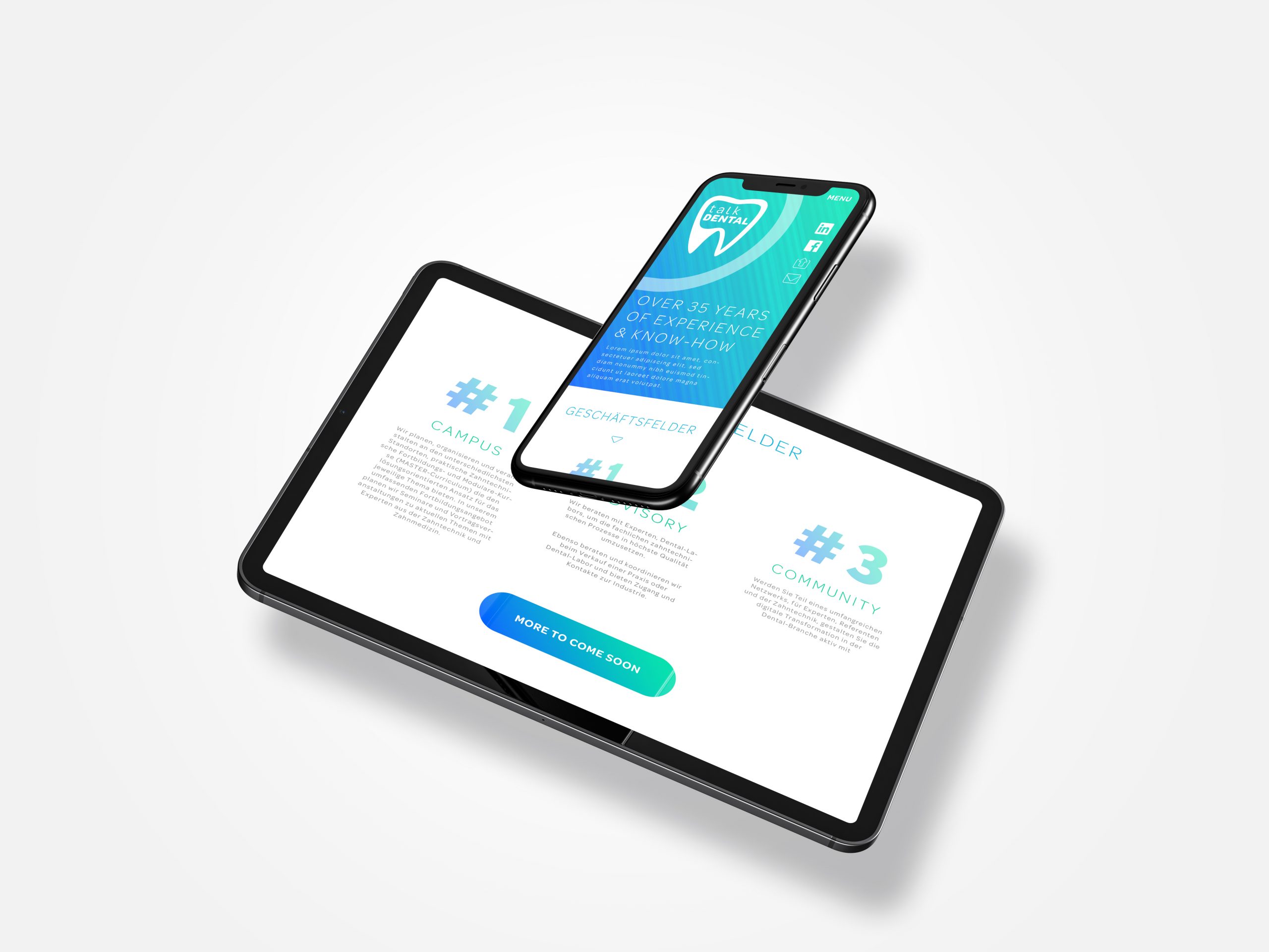 Floating iPhone 11 Pro Max and iPad Pro Mockup by Anthony Boyd Graphics